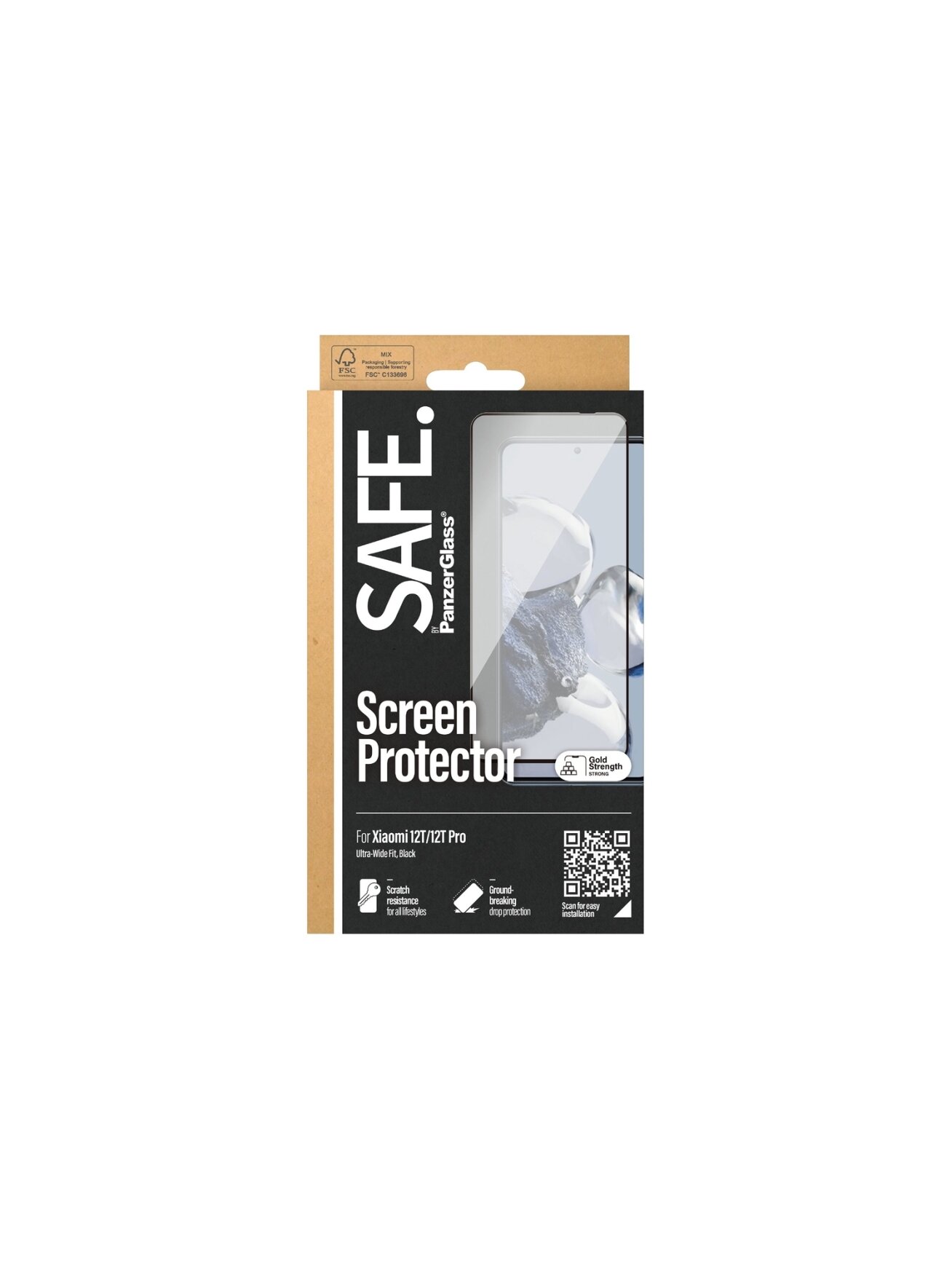 SAFE by PanzerGlass Screen Protector Xiaomi 12T | 12T Pro | PanzerGlass 2 SAFE by PanzerGlass Screen Protector Xiaomi 12T | 12T Pro | PanzerGlass 2