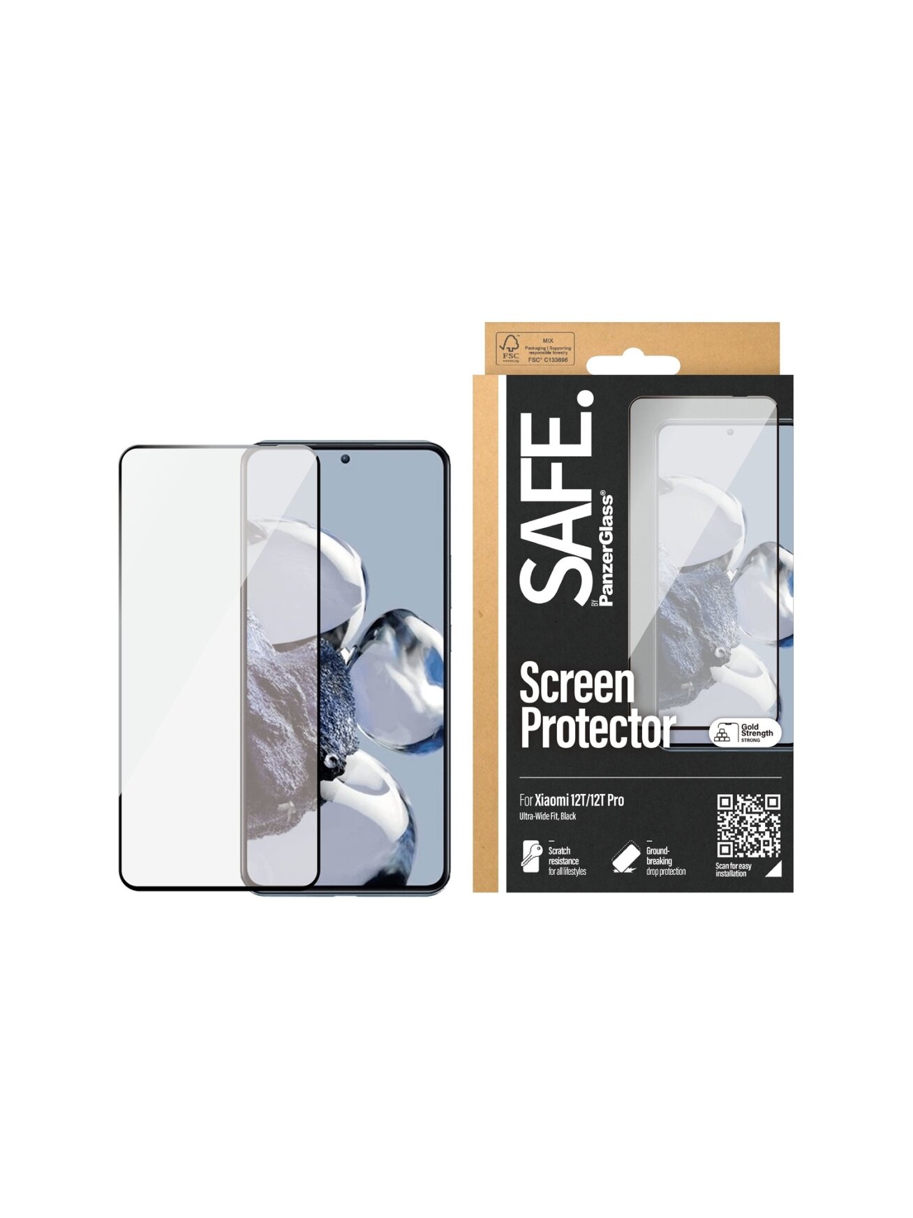 SAFE by PanzerGlass Screen Protector Xiaomi 12T | 12T Pro | PanzerGlass 3 SAFE by PanzerGlass Screen Protector Xiaomi 12T | 12T Pro | PanzerGlass 3