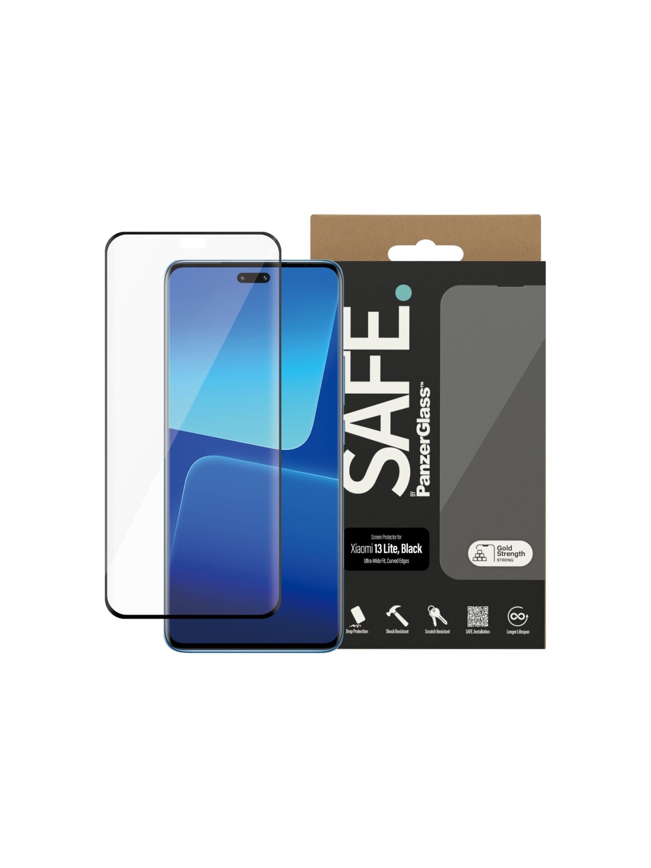 SAFE by PanzerGlass Screen Protector Xiaomi 13 Lite | Ultra-Wide Fit | PanzerGlass 3