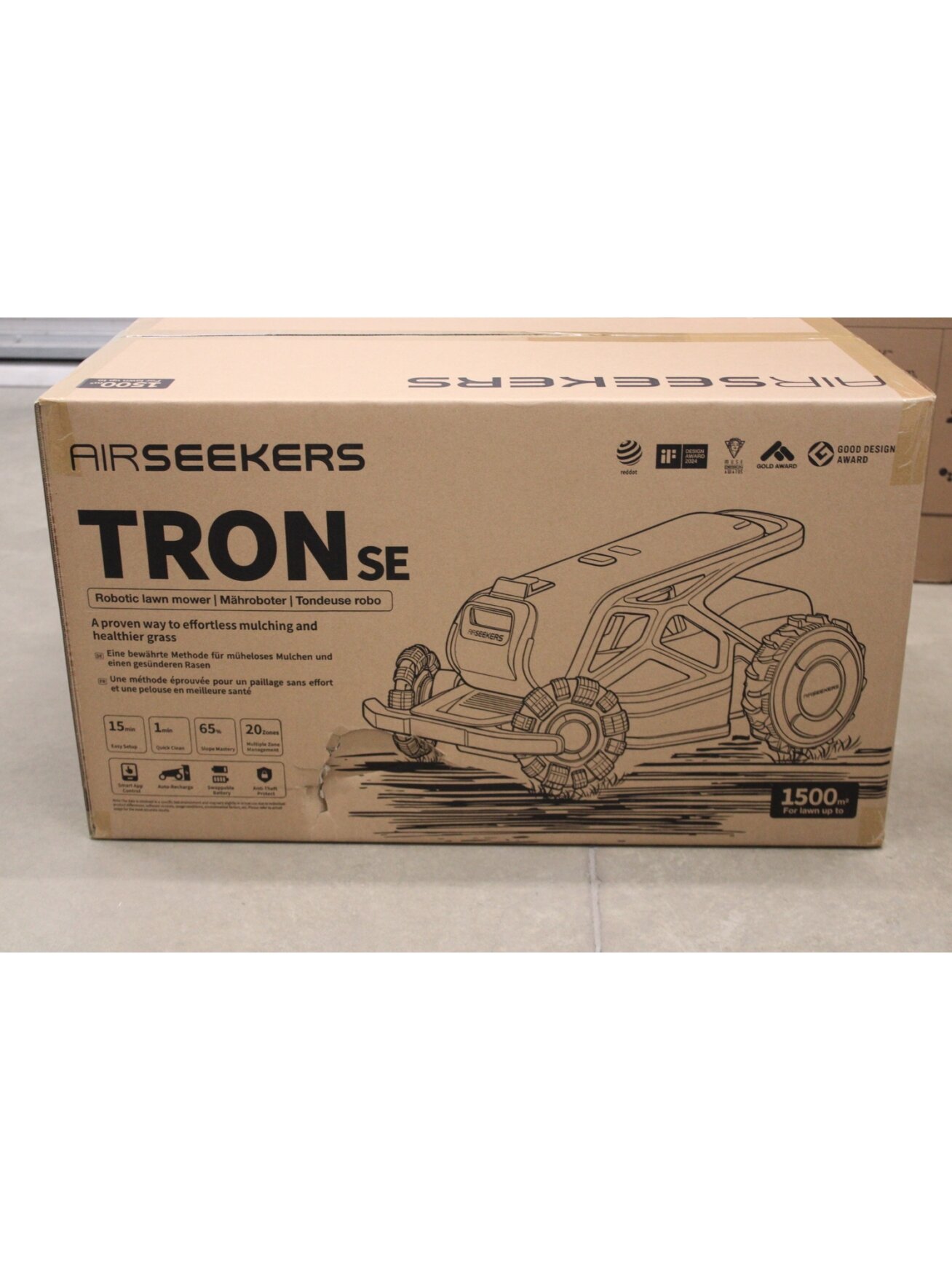 SALE OUT. AIRSEEKERS LIMITED Tron SE 300° AI Vision Mulching Mower, 1500m², Ai Vision + NRTK | 10 Ah | DAMAGED PACKAGING 3 SALE OUT. AIRSEEKERS LIMITED Tron SE 300° AI Vision Mulching Mower, 1500m², Ai Vision + NRTK | 10 Ah | DAMAGED PACKAGING 3