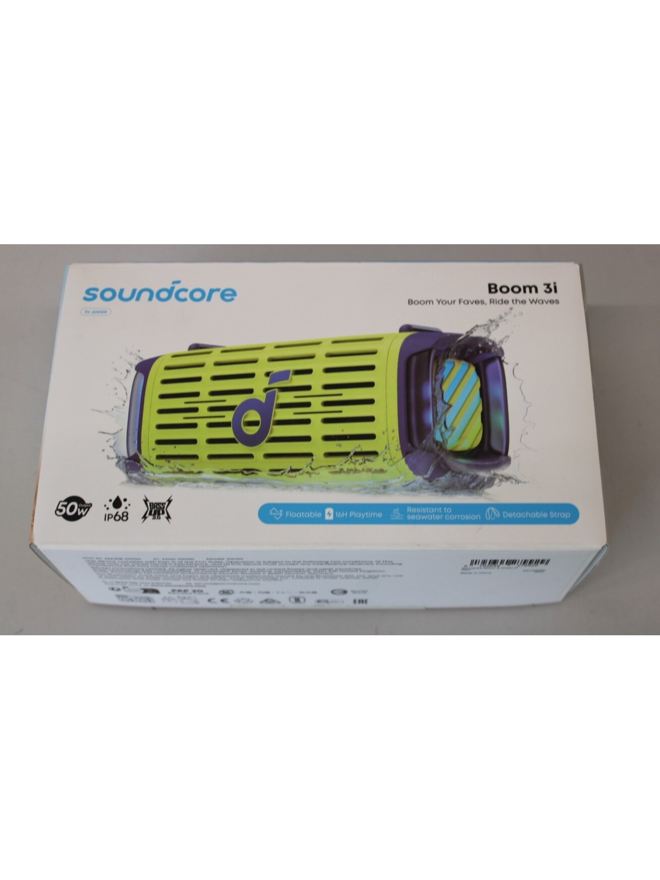 SALE OUT. Anker Soundcore Boom 3i Portable Bluetooth Speaker, Green | Anker Soundcore Speaker | Boom 3i | Warranty 24 month(s) | 50 W | Waterproof | Bluetooth | Wireless connection | Portable | Green | DEMO SALE OUT. Anker Soundcore Boom 3i Portable Bluetooth Speaker, Green | Anker Soundcore Speaker | Boom 3i | Warranty 24 month(s) | 50 W | Waterproof | Bluetooth | Wireless connection | Portable | Green | DEMO