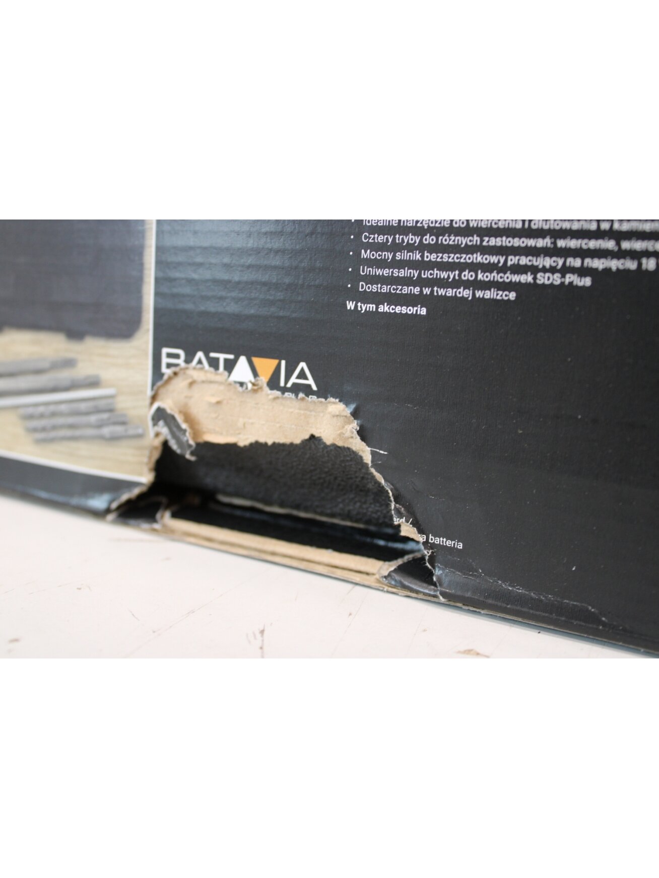 SALE OUT. Batavia 18V brushless hammer drill 2.2 J / SDS+ / Without battery and charger in BMC | Batavia B.V. 18V Cordless Brushless Rotary Hammer SDS+, Without Battery and Charger in BMC | DAMAGED PACKAGING 3