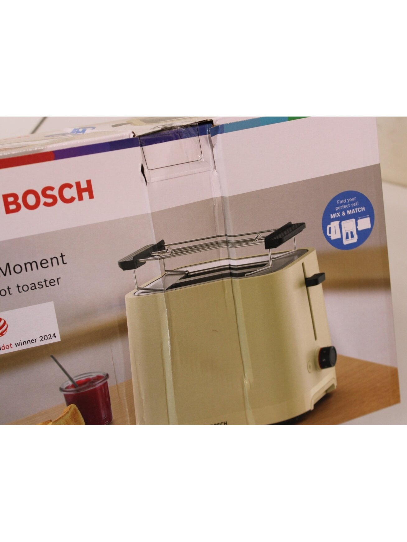 SALE OUT. Bosch TAT3M127 MyMoment Compact toaster, 950 W, 2 slots, Beige | SALE OUT. Compact Toaster | TAT3M127 MyMoment | Number of slots 2 | Housing material Plastic | Beige | DAMAGED PACKAGING AND ITEM BODY (EDGE) 2 SALE OUT. Bosch TAT3M127 MyMoment Compact toaster, 950 W, 2 slots, Beige | SALE OUT. Compact Toaster | TAT3M127 MyMoment | Number of slots 2 | Housing material Plastic | Beige | DAMAGED PACKAGING AND ITEM BODY (EDGE) 2