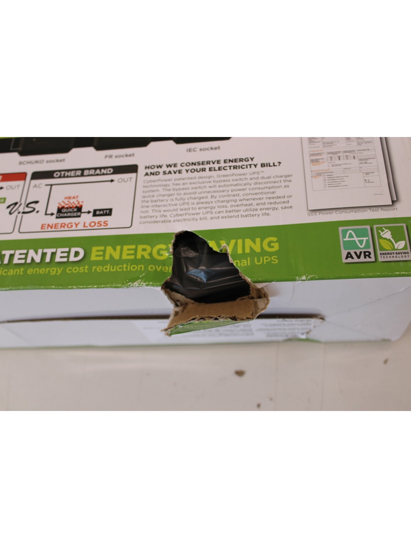 SALE OUT. CyberPower UT650EG Backup UPS Systems | SALE OUT. | CyberPower Backup UPS Systems | UT650EG | 650 VA | 360   W | DAMAGED PACKAGING 2