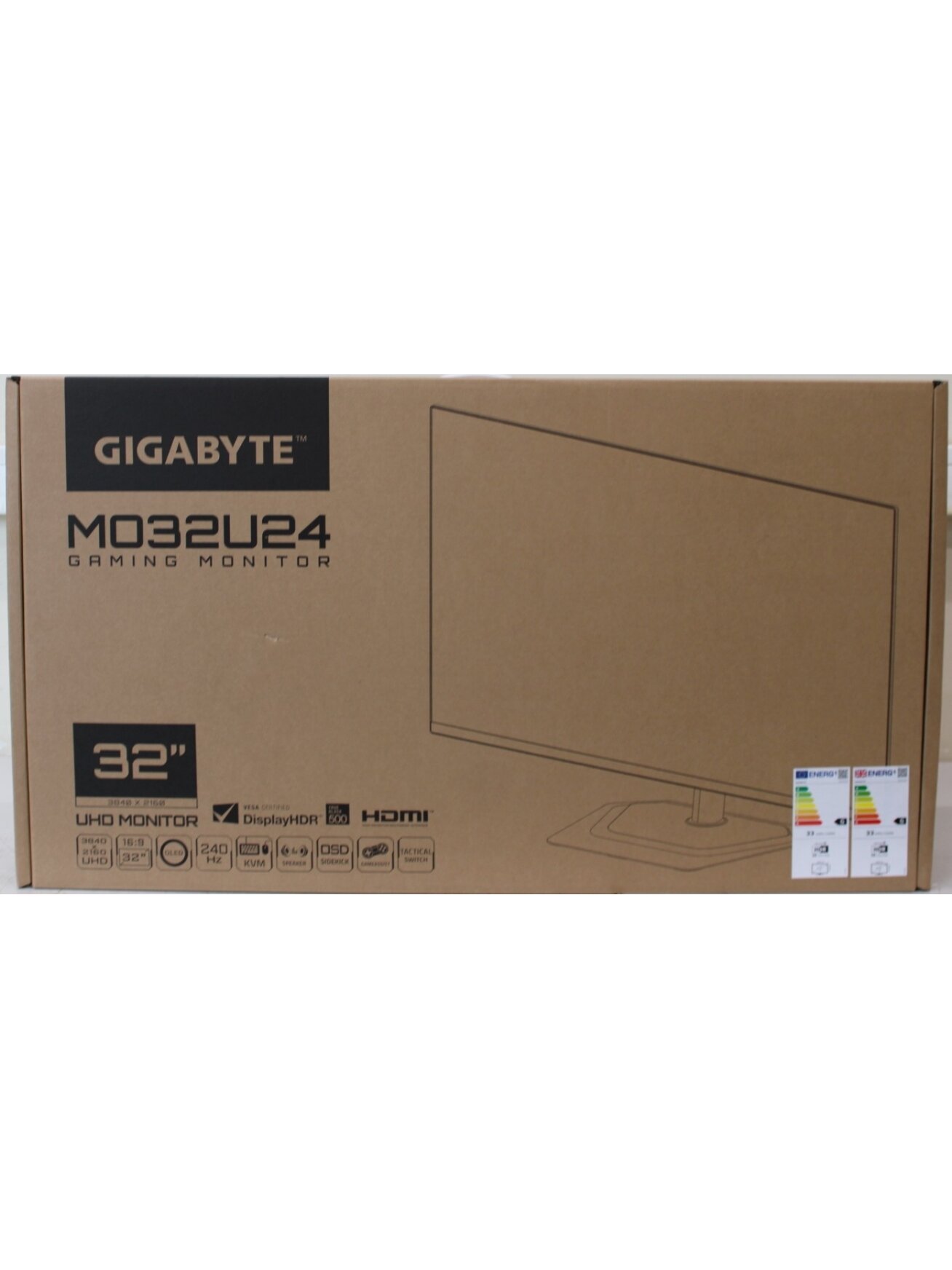 SALE OUT. Gigabyte Gaming Monitor 31,5" OLED MO32U24 | SALE OUT. | Gigabyte MO32U24 OLED | 31.5 " | QD-OLED | UHD | 240 Hz | 0.03 ms | 3840 x 2160 pixels | Warranty 36 month(s) | DAMAGED PACKAGING