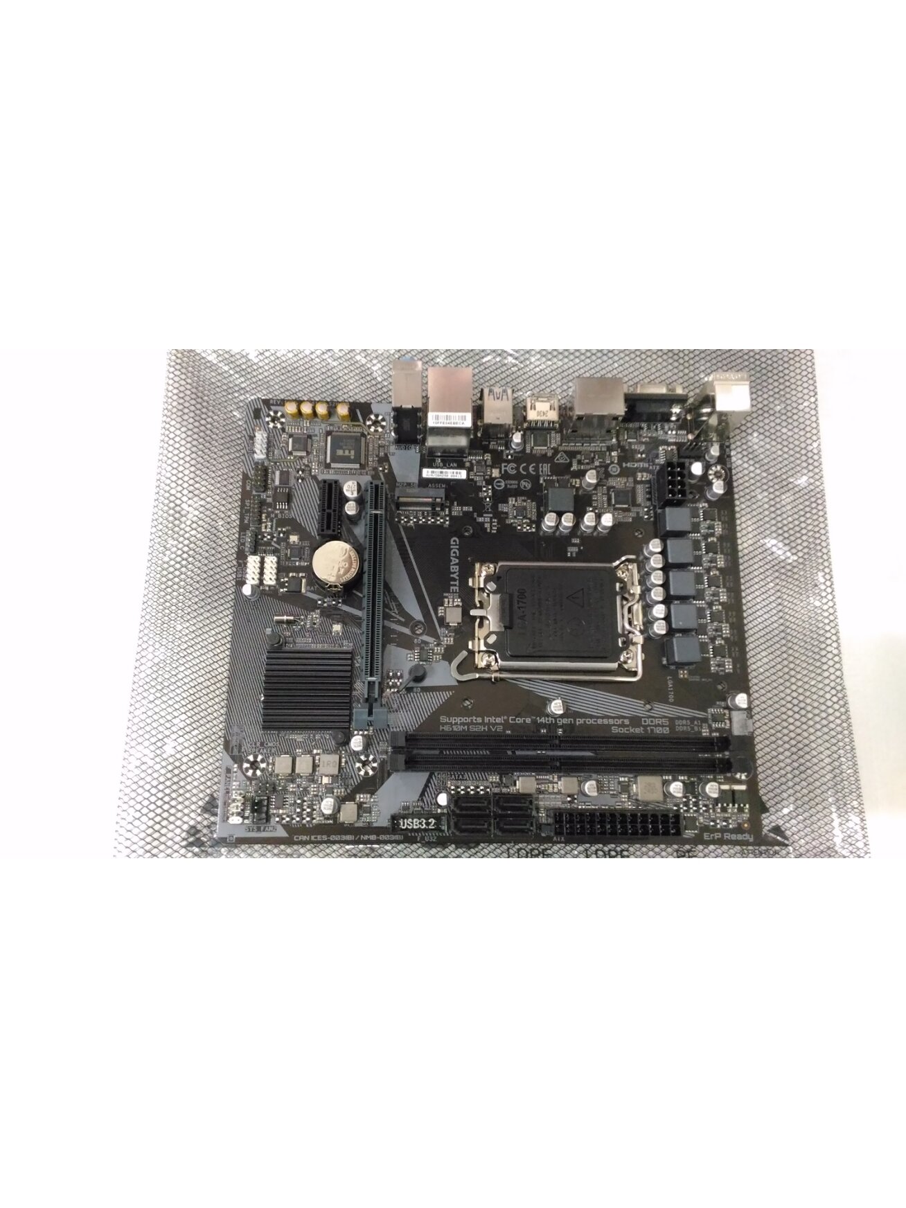 SALE OUT. Gigabyte H610M S2H V2 1.0 | Processor family Intel | Processor socket LGA1700 | DDR5 DIMM | Supported hard disk drive interfaces M.2, SATA | Number of SATA connectors 4 | REFURBISHED, WITHOUT ORIGINAL PACKAGING AND ACCESSORIES, ONLY BACK PANEL I SALE OUT. Gigabyte H610M S2H V2 1.0 | Processor family Intel | Processor socket LGA1700 | DDR5 DIMM | Supported hard disk drive interfaces M.2, SATA | Number of SATA connectors 4 | REFURBISHED, WITHOUT ORIGINAL PACKAGING AND ACCESSORIES, ONLY BACK PANEL I