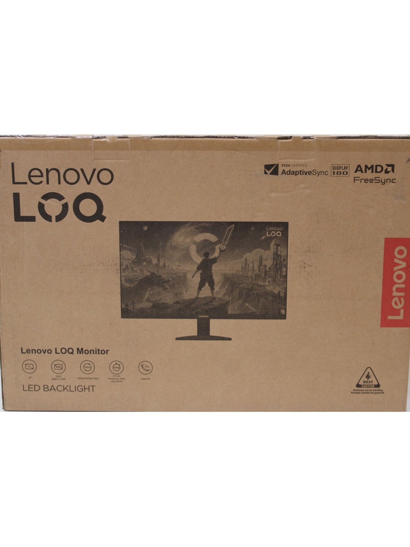 SALE OUT. Lenovo LOQ 27Q-10 27 inch Monitor | SALE OUT. | Lenovo LOQ 27Q-10 | 27 " | IPS | QHD | 16:9 | 180 Hz | 0.5/1/2/3/4 ms | 2560 x 1440 pixels | 300 cd/m² | 2 | Grey | Warranty 36 month(s) | DAMAGED PACKAGING