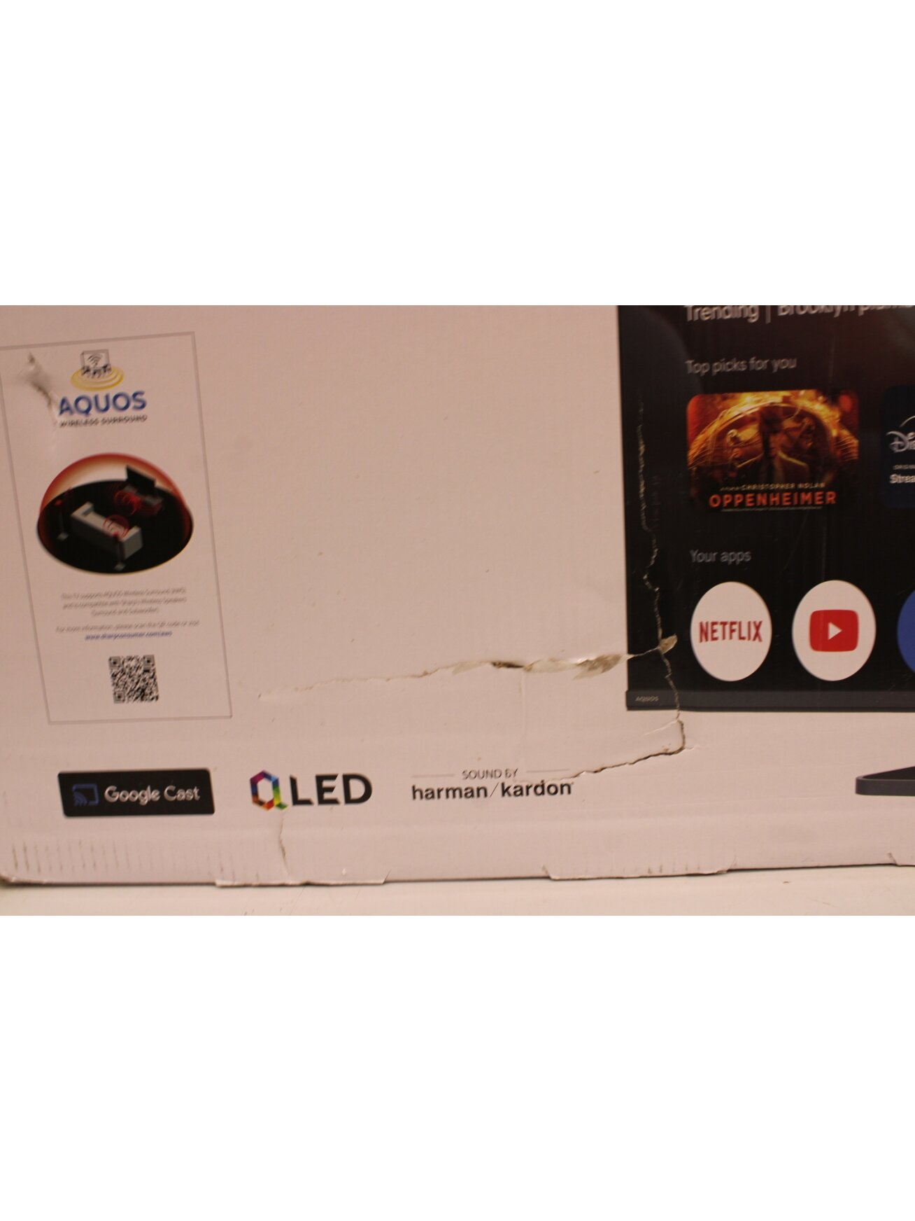 SALE OUT. Sharp 43HR7265E 43" (108cm) QLED 144Hz 4K Ultra HD Google TV, Dolby Vision IQ, Dolby Atmos, Central Stand | SALE OUT. Sharp 43HR7265E | 43 | Smart TV | Google TV | Black | DAMAGED PACKAGING 1 SALE OUT. Sharp 43HR7265E 43" (108cm) QLED 144Hz 4K Ultra HD Google TV, Dolby Vision IQ, Dolby Atmos, Central Stand | SALE OUT. Sharp 43HR7265E | 43 | Smart TV | Google TV | Black | DAMAGED PACKAGING 1
