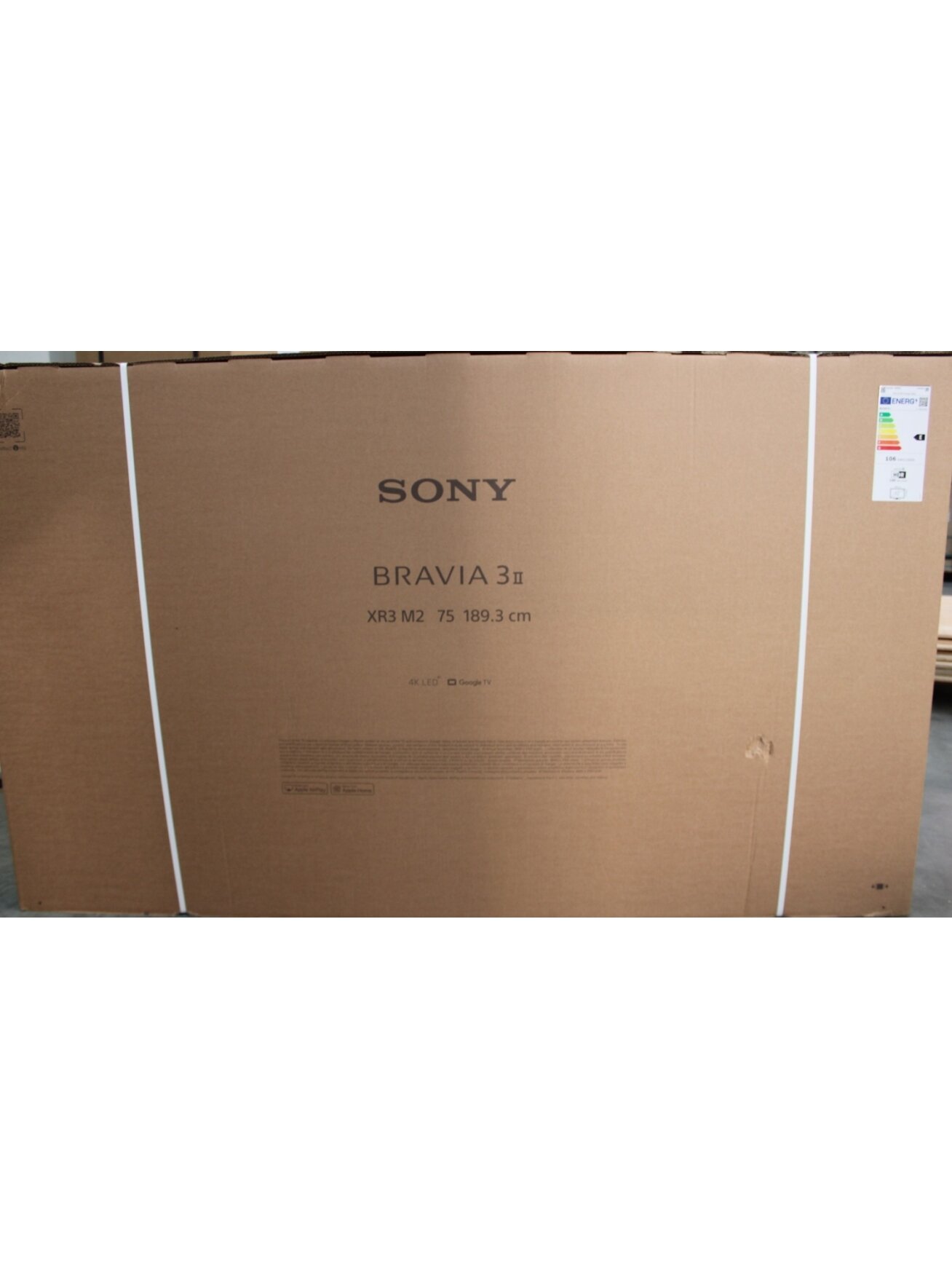 SALE OUT. Sony K75XR35M2 Bravia 7 75" (189cm) 4K Ultra HD Smart Google Mini LED TV | SALE OUT. Sony | TV | K-75XR35M2 Bravia 3 II | 75 | Smart TV | Google TV | UHD | Black | DAMAGED PACKAGING 1