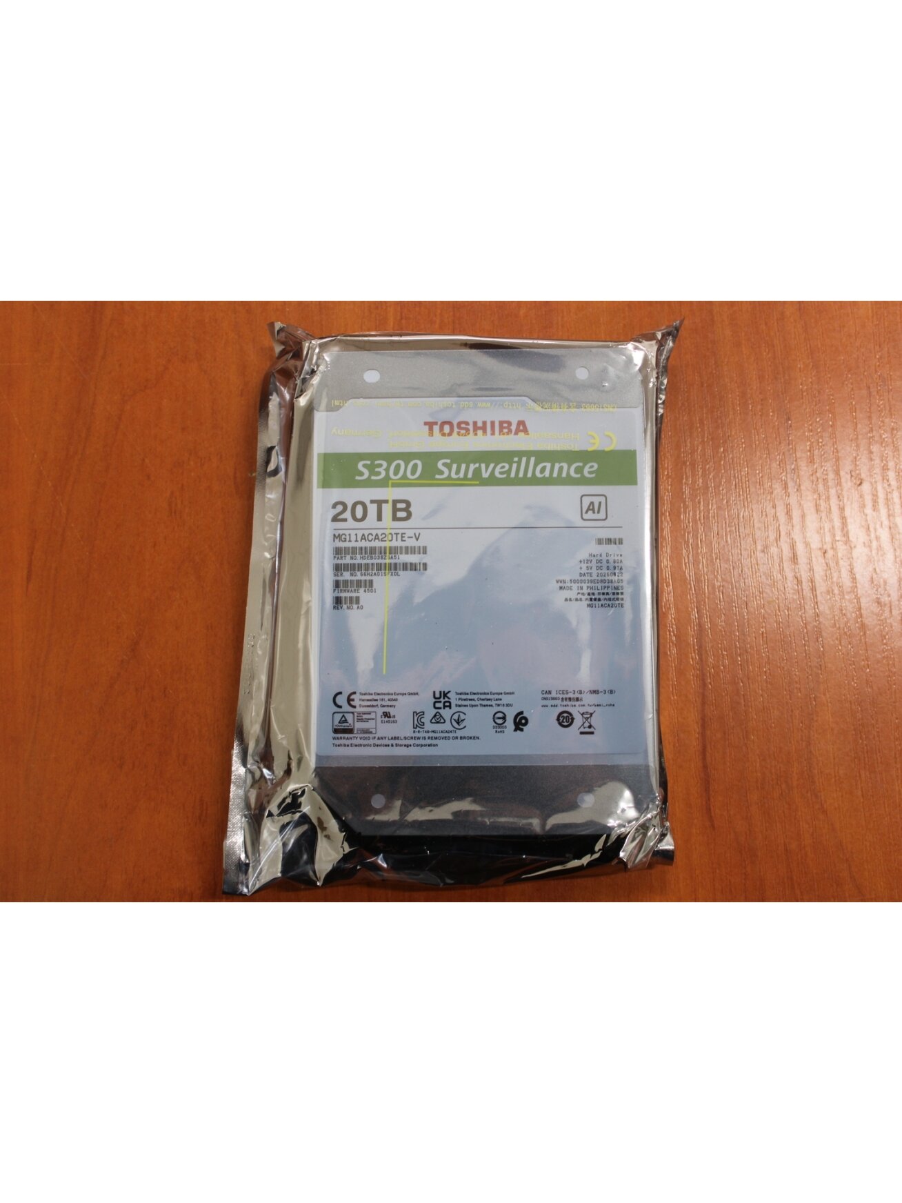 SALE OUT. | Toshiba Hard Drive BULK/OEM | S300 AI Surveillance | 7200 RPM | 20000 GB | REFURBISHED SALE OUT. | Toshiba Hard Drive BULK/OEM | S300 AI Surveillance | 7200 RPM | 20000 GB | REFURBISHED