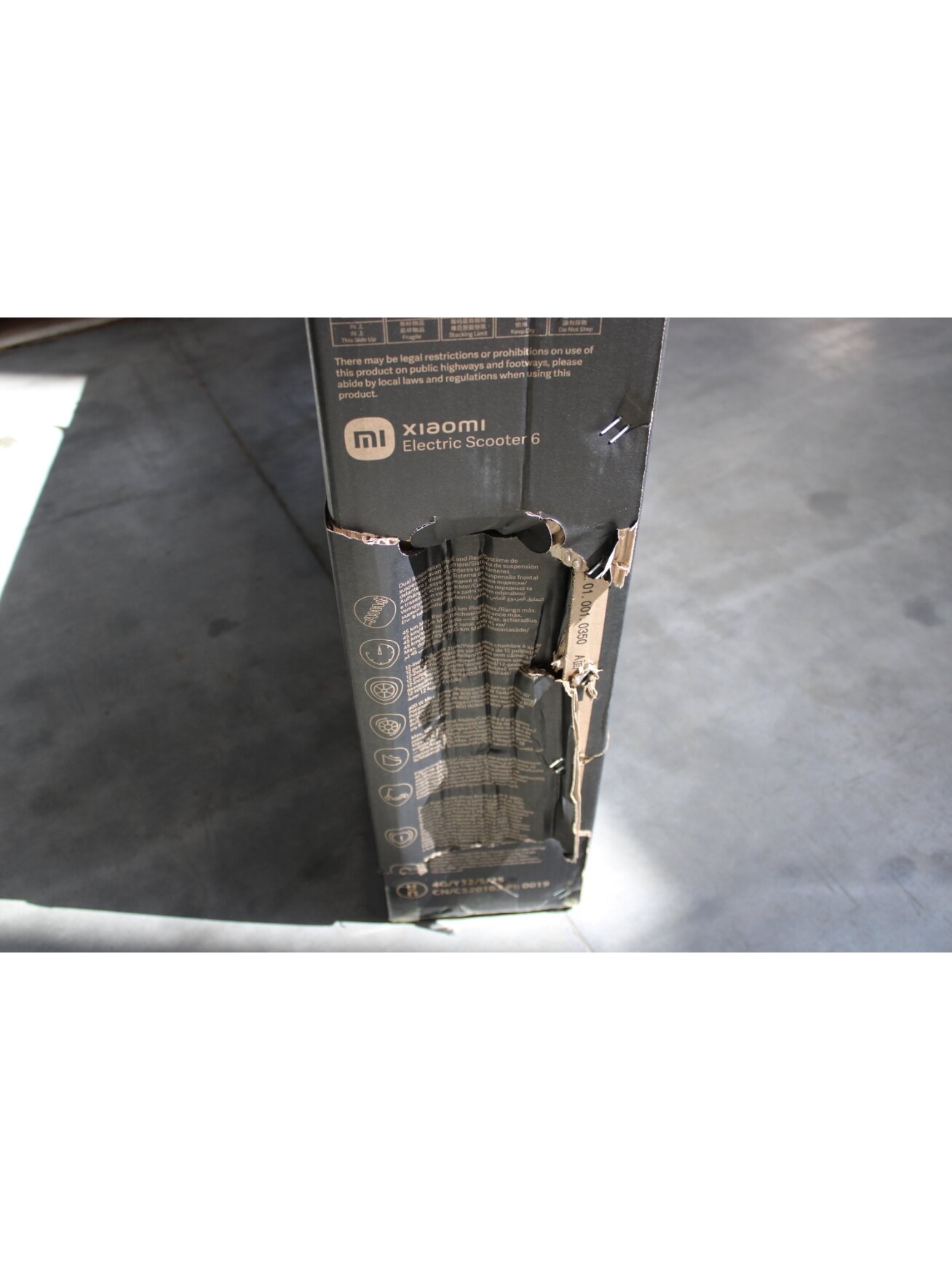 SALE OUT. Xiaomi Electric Scooter 6 GL | Xiaomi 24 month(s) | DAMAGED PACKAGING 3