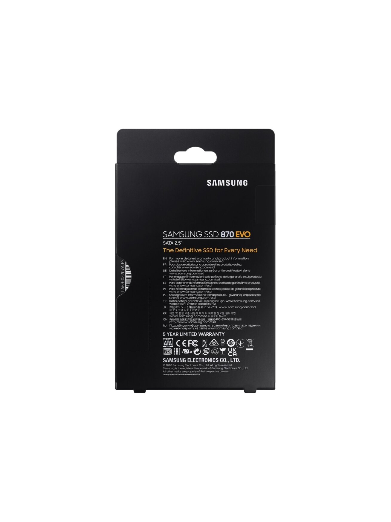 Samsung | SSD | 870 EVO | 500 GB | SSD form factor 2.5" | Solid-state drive interface SATA III | Read speed 560 MB/s | Write speed 530 MB/s 11 Samsung | SSD | 870 EVO | 500 GB | SSD form factor 2.5" | Solid-state drive interface SATA III | Read speed 560 MB/s | Write speed 530 MB/s 11