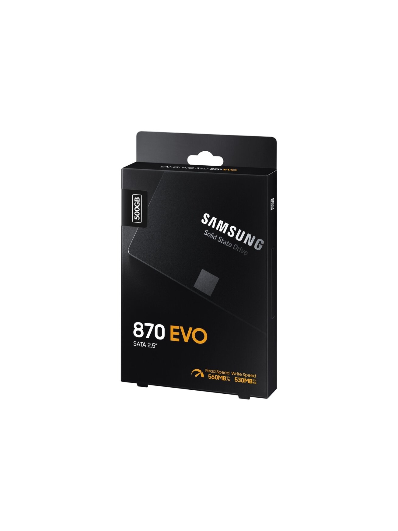 Samsung | SSD | 870 EVO | 500 GB | SSD form factor 2.5" | Solid-state drive interface SATA III | Read speed 560 MB/s | Write speed 530 MB/s 7 Samsung | SSD | 870 EVO | 500 GB | SSD form factor 2.5" | Solid-state drive interface SATA III | Read speed 560 MB/s | Write speed 530 MB/s 7