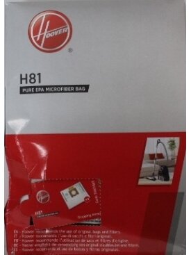SALE OUT. | Hoover Pure Epa microfiber Vacuum cleaner bags | H81, | White | DAMAGED PACKAGING 1