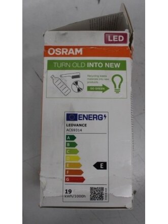 SALE OUT. Osram | Parathom Classic LED | E27 | 19 W | Warm White | DAMAGED PACKAGING SALE OUT. Osram | Parathom Classic LED | E27 | 19 W | Warm White | DAMAGED PACKAGING