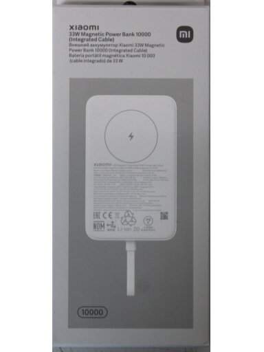 SALE OUT. 33W Magnetic Power Bank 10000mAh (Integrated Cable) | 10000 mAh | White | DEMO SALE OUT. 33W Magnetic Power Bank 10000mAh (Integrated Cable) | 10000 mAh | White | DEMO