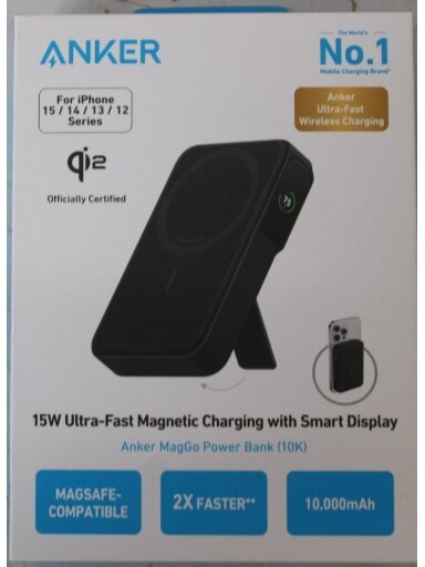 SALE OUT. | Anker 633 Magnetic Wireless Power Bank with 27W USB C port | A1654G11 | 10000 mAh | Black | DEMO SALE OUT. | Anker 633 Magnetic Wireless Power Bank with 27W USB C port | A1654G11 | 10000 mAh | Black | DEMO
