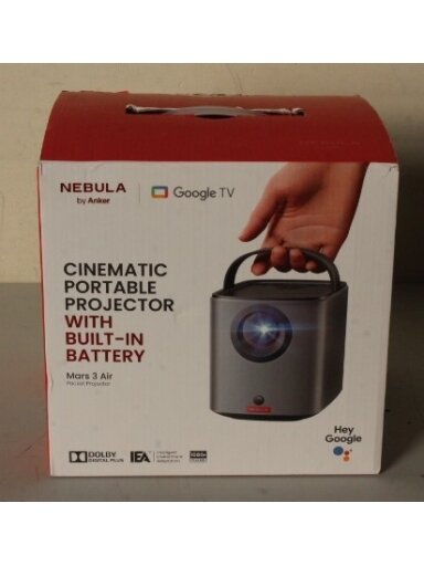 SALE OUT. Anker Nebula Mars 3 Air Google TV Projector with Built-In Netflix | Full HD (1920x1080) | 400 ANSI lumens | Black | DAMAGED PACKAGING AS DEMO | Wi-Fi SALE OUT. Anker Nebula Mars 3 Air Google TV Projector with Built-In Netflix | Full HD (1920x1080) | 400 ANSI lumens | Black | DAMAGED PACKAGING AS DEMO | Wi-Fi