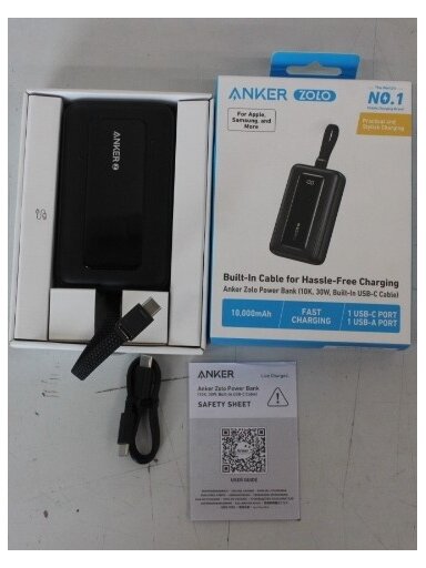 SALE OUT. Anker Power Bank with Built-In USB-C Cable | A1688H11 | 10000 mAh | Black | DEMO SALE OUT. Anker Power Bank with Built-In USB-C Cable | A1688H11 | 10000 mAh | Black | DEMO