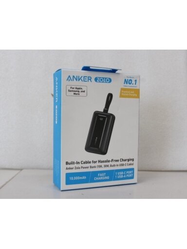 SALE OUT. Anker Power Bank with Built-In USB-C Cable | A1688H11 | 10000 mAh | Black | DEMO SALE OUT. Anker Power Bank with Built-In USB-C Cable | A1688H11 | 10000 mAh | Black | DEMO