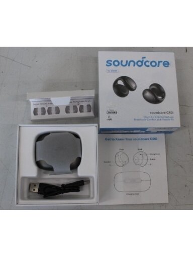 SALE OUT. Anker Soundcore C40i Flexible and Comfortable Clip-On Earbuds, Black | SALE OUT. Anker Soundcore Flexible and Comfortable Clip-On Earbuds | C40i | DEMO