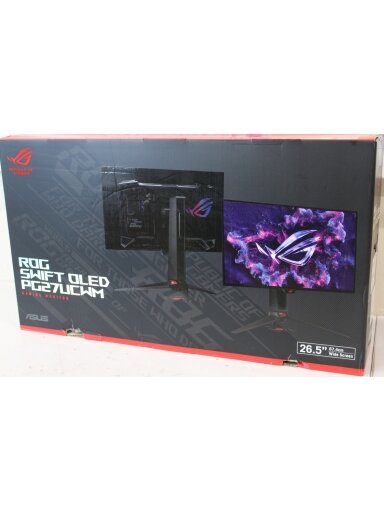 SALE OUT. ASUS ROG PG27UCWM Gaming Monitor 27" OLED 3840x2160/16:9/250cd/m2/0.03ms Display port, HDMI | SALE OUT. | Asus Warranty 36 month(s) | DAMAGED PACKAGING