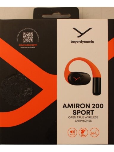 SALE OUT. Beyerdynamic AMIRON 200 Open TWS earphones with charging case and USB cable, Sport Sample DEMO | Beyerdynamic DEMO | Warranty 24 month(s)