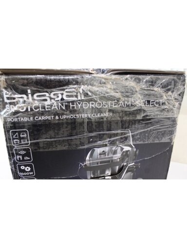 SALE OUT. | Bissell Portable Carpet and Upholstery Cleaner | SpotClean HydroSteam Select | Corded operating | Washing function | 1000 W | Black | 23 month(s) | DAMAGED PACKAGING