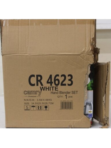SALE OUT. CAMRY CR 4623w Hand blender set, 1600 W. DAMAGED PACKAGING | SALE OUT. | Camry DAMAGED PACKAGING SALE OUT. CAMRY CR 4623w Hand blender set, 1600 W. DAMAGED PACKAGING | SALE OUT. | Camry DAMAGED PACKAGING
