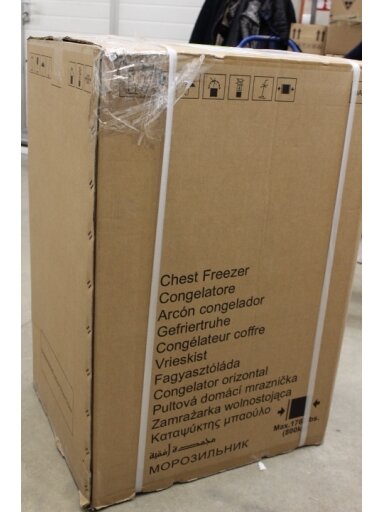 SALE OUT. Candy | Freezer | CCHH 100E | Energy efficiency class E | Chest | Free standing | Height 84.5 cm | Total net capacity 97 L | White | DAMAGED PACKAGING, SCRATCHED ON TOP COVER