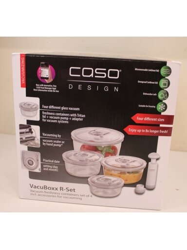 SALE OUT. | Caso | Vacuum freshness containers round | 01187 | Set of 4 | DOES NOT HOLD IS THE VACUUM SALE OUT. | Caso | Vacuum freshness containers round | 01187 | Set of 4 | DOES NOT HOLD IS THE VACUUM