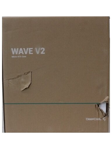 SALE OUT. Deepcool Wave V2 Micro ATX PC case | Deepcool | Wave V2 | Black | Micro ATX | DAMAGED PACKAGING | Power supply included No