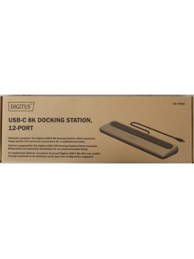 SALE OUT. DIGITUS USB-C 8K docking station, 12-port | Digitus USB-C 8K docking station, 12-port | DA-70919 | Ethernet LAN (RJ-45) ports 1 | HDMI ports quantity 2 | Warranty 24 month(s) | DEMO SALE OUT. DIGITUS USB-C 8K docking station, 12-port | Digitus USB-C 8K docking station, 12-port | DA-70919 | Ethernet LAN (RJ-45) ports 1 | HDMI ports quantity 2 | Warranty 24 month(s) | DEMO