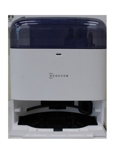SALE OUT. Ecovacs DEEBOT mini Vacuum cleaner, Robot, Wet&Dry, ZeroTangle Technology, Agile Navigation, White/Blue + Auto-empty station | Ecovacs Robotic Vacuum Cleaner | DEEBOT mini BLUE | Wet&Dry | Li-ion | 3200 mAh | Dust capacity 1.8 L | 8000 Pa | Whit