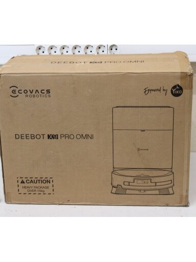SALE OUT. Ecovacs Robotic Vacuum Cleaner | DEEBOT X9 PRO OMNI | Wet&Dry | Li-ion | 6400 mAh | Dust capacity 0.22 L | 16600 Pa | Black | DAMAGED PACKAGING, USED, DIRTY, SCRATCHED