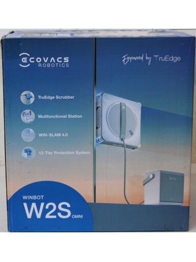 SALE OUT. | Ecovacs Window Cleaning Robot | WINBOT W2S OMNI | Corded | 8000 Pa | White | ITEM USED, DIRTY AND SCRATCHED
