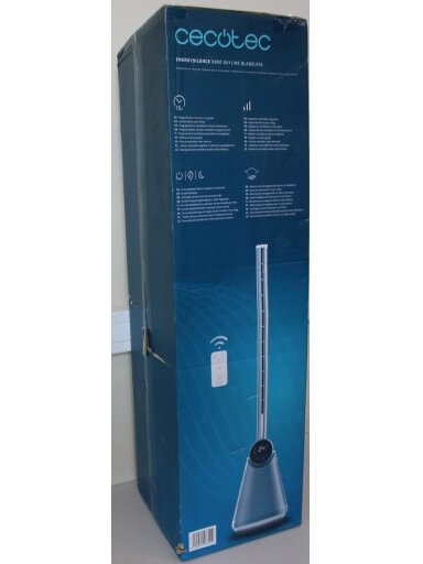 SALE OUT. EnergySilence 9890 Skyline Bladeless | Tower Fan | Stand Fan | 50 W | Diameter 23 cm | Number of speeds 3 | Oscillation | Timer | Remote control | Grey/White | DAMAGED PACKAGING