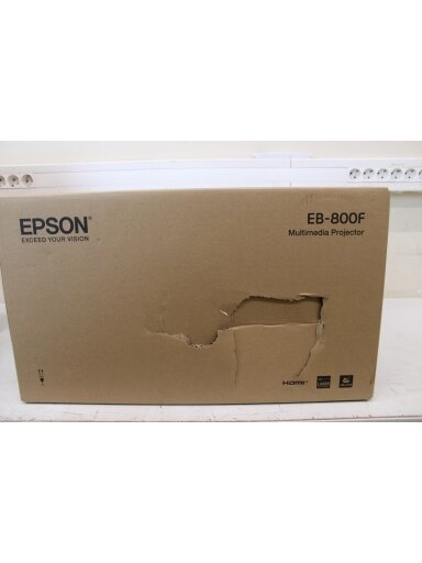 SALE OUT. Epson EB-800F 3LCD Projector /16:9/5000Lm/2500000:1, White  | SALE OUT. Epson | EB-800F | Full HD (1920x1080) | 5000 ANSI lumens | White | Lamp warranty 12 month(s) | DAMAGED PACKAGING