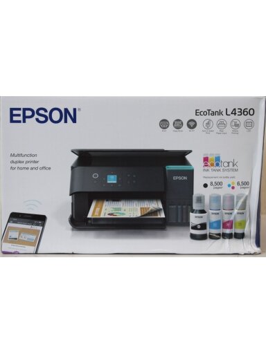 SALE OUT. Epson EcoTank L4360 Inkjet Printer | SALE OUT. | Epson Multifunctional printer | EcoTank L4360 | Inkjet | Colour | A4 | Wi-Fi | DAMAGED PACKAGING SALE OUT. Epson EcoTank L4360 Inkjet Printer | SALE OUT. | Epson Multifunctional printer | EcoTank L4360 | Inkjet | Colour | A4 | Wi-Fi | DAMAGED PACKAGING