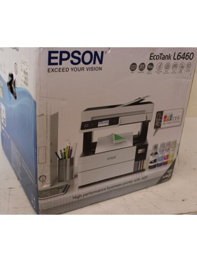 SALE OUT. Epson EcoTank | L6460 | Printer / copier / scanner | Colour | Ink-jet | A4/Legal | Grey DAMAGED PACKAGING | SALE OUT. | Epson | Multifunctional printer | EcoTank L6460 | Inkjet | Colour | 3-in-1 | Wi-Fi | Black and white | DAMAGED PACKAGING SALE OUT. Epson EcoTank | L6460 | Printer / copier / scanner | Colour | Ink-jet | A4/Legal | Grey DAMAGED PACKAGING | SALE OUT. | Epson | Multifunctional printer | EcoTank L6460 | Inkjet | Colour | 3-in-1 | Wi-Fi | Black and white | DAMAGED PACKAGING