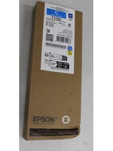 SALE OUT. Epson Singlepack Ink Cartridge XL Cyan | SALE OUT. Epson C13T11D240 | Ink cartrige | Cyan | DAMAGED PACKAGING SALE OUT. Epson Singlepack Ink Cartridge XL Cyan | SALE OUT. Epson C13T11D240 | Ink cartrige | Cyan | DAMAGED PACKAGING