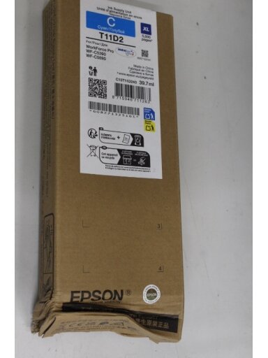 SALE OUT. Epson Singlepack Ink Cartridge XL Cyan | SALE OUT. Epson C13T11D240 | Ink cartrige | Cyan | DAMAGED PACKAGING SALE OUT. Epson Singlepack Ink Cartridge XL Cyan | SALE OUT. Epson C13T11D240 | Ink cartrige | Cyan | DAMAGED PACKAGING