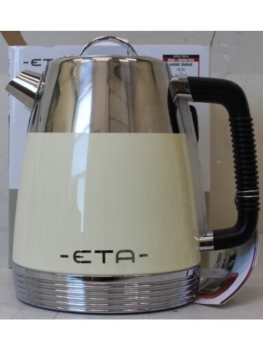 SALE OUT. ETA ETA918690040 Storio Kettle, Power 2150 W, Capacity 1.7 L, Stainless steel, Beige | SALE OUT. ETA | Storio Kettle | ETA918690040 | Standard | 2150 W | 1.7 L | Stainless steel | 360° rotational base | Beige | USED SALE OUT. ETA ETA918690040 Storio Kettle, Power 2150 W, Capacity 1.7 L, Stainless steel, Beige | SALE OUT. ETA | Storio Kettle | ETA918690040 | Standard | 2150 W | 1.7 L | Stainless steel | 360° rotational base | Beige | USED