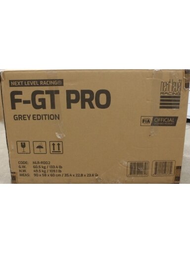 SALE OUT. | F-GT Pro Formula and GT Grey Edition | Racing Simulator Cockpit | Steel | Grey | DAMAGED PACKAGING AND MANUAL, SCRATCHED, MOUNTING MARKS, MISSING SCREWS (M6 16MM, M8 80MM), WASHERS (M6) AND ALLEN KEYS (4, 5, 6MM) | 24 month(s) SALE OUT. | F-GT Pro Formula and GT Grey Edition | Racing Simulator Cockpit | Steel | Grey | DAMAGED PACKAGING AND MANUAL, SCRATCHED, MOUNTING MARKS, MISSING SCREWS (M6 16MM, M8 80MM), WASHERS (M6) AND ALLEN KEYS (4, 5, 6MM) | 24 month(s)