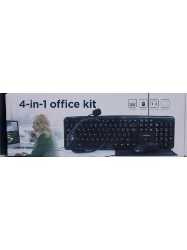 SALE OUT. Gembird KBS-UO4-01 Multimedia office set, black, US-Layout | SALE OUT. | Gembird 4-in-1 Multimedia office set | KBS-UO4-01 | Keyboard, Mouse, Pad and Headset Set | Wired | Mouse included | US | Black | DAMAGED PACKAGING SALE OUT. Gembird KBS-UO4-01 Multimedia office set, black, US-Layout | SALE OUT. | Gembird 4-in-1 Multimedia office set | KBS-UO4-01 | Keyboard, Mouse, Pad and Headset Set | Wired | Mouse included | US | Black | DAMAGED PACKAGING