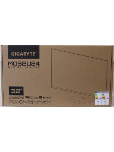 SALE OUT. Gigabyte Gaming Monitor 31,5" OLED MO32U24 | SALE OUT. | Gigabyte MO32U24 OLED | 31.5 " | QD-OLED | UHD | 240 Hz | 0.03 ms | 3840 x 2160 pixels | Warranty 36 month(s) | DAMAGED PACKAGING
