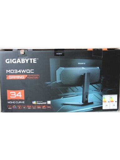 SALE OUT. GIGABYTE MONITOR 34" MO34WQC EK | SALE OUT. MO34WQC EK1 | 34 " | OLED | WQHD | 175 Hz | 0.03 ms | 3440 x 1440 pixels | 250 cd/m² | HDMI ports quantity 2 | Warranty 36 month(s) | DAMAGED PACKAGING, DEMO SALE OUT. GIGABYTE MONITOR 34" MO34WQC EK | SALE OUT. MO34WQC EK1 | 34 " | OLED | WQHD | 175 Hz | 0.03 ms | 3440 x 1440 pixels | 250 cd/m² | HDMI ports quantity 2 | Warranty 36 month(s) | DAMAGED PACKAGING, DEMO