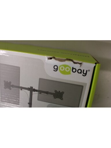 SALE OUT. Goobay Dual Monitor Mount Flex, Black | Goobay Dual Monitor Mount Flex | Swivel, Tilt, Rotation | 17-32 " | Maximum weight (capacity) 8 kg | DAMAGED PACKAGING | Black SALE OUT. Goobay Dual Monitor Mount Flex, Black | Goobay Dual Monitor Mount Flex | Swivel, Tilt, Rotation | 17-32 " | Maximum weight (capacity) 8 kg | DAMAGED PACKAGING | Black