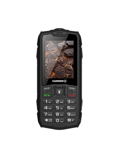SALE OUT. Hammer ROCK LTE | Black | 2.4 " | IPS | 48 MB | 128 MB | Dual SIM | 3G | Main camera resolution 2 MP | 3000 mAh | USED, REFURBISHED, WITHOUT ACCESSORIES SALE OUT. Hammer ROCK LTE | Black | 2.4 " | IPS | 48 MB | 128 MB | Dual SIM | 3G | Main camera resolution 2 MP | 3000 mAh | USED, REFURBISHED, WITHOUT ACCESSORIES