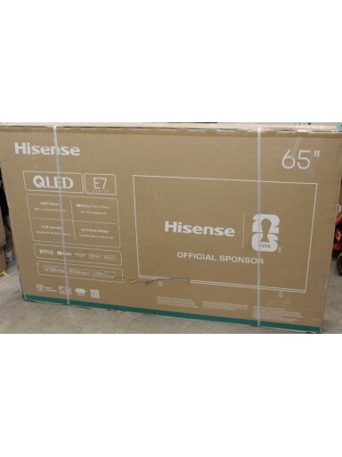 SALE OUT. Hisense 65E7Q 65" (164 cm) UHD QLED Smart TV | SALE OUT. Hisense UHD QLED Smart TV | 65E7Q | 65" | Smart TV | VIDAA OS | UHD | Black | DAMAGED PACKAGING SALE OUT. Hisense 65E7Q 65" (164 cm) UHD QLED Smart TV | SALE OUT. Hisense UHD QLED Smart TV | 65E7Q | 65" | Smart TV | VIDAA OS | UHD | Black | DAMAGED PACKAGING